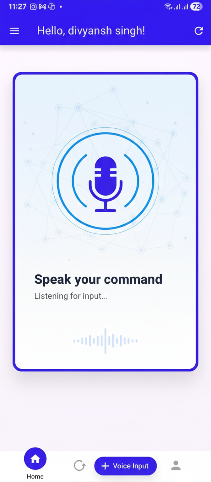 AI Voice Entry feature